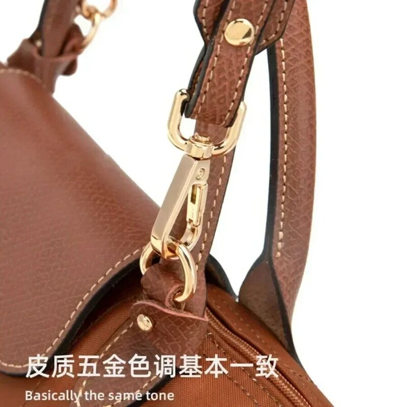 Longchamp용 조절 가능한 숄더 스트랩, 소형 짧은 핸들 가방, 개조 메신저 스트랩, 진짜 가죽, 신제품