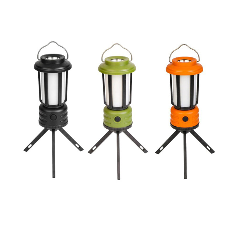 Lanterne portatili da esterno lampada da tenda luce d'atmosfera/luce da campeggio ricaricabile USB 12*6.7cm pesca notturna campeggio escursionismo strumenti