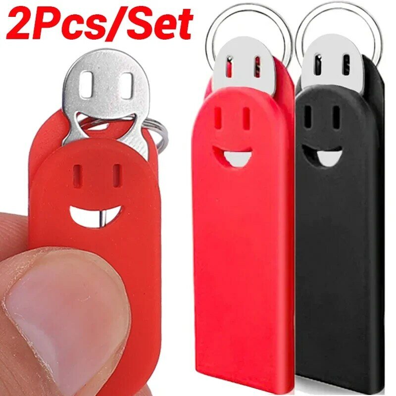 2Pcs Creative Sim Card Removal Tool Phone Chip SimCard Unlock Tray Eject Pin Needle Anti-lost Opener Ejector with Storage Case