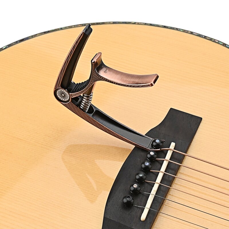 for Creative Electric Guitar Capo, Capo for Acoustic Guitar, 2 In 1 Zinc Alloy Tunings Clip for Electric Guitar Clip Tun