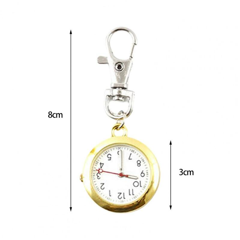 นาฬิกาพกสำหรับพยาบาลนาฬิกาควอตซ์กันน้ำใช้ได้ทุกเพศพวงกุญแจของขวัญนาฬิกาข้อมือสำหรับผู้หญิงผู้ชาย