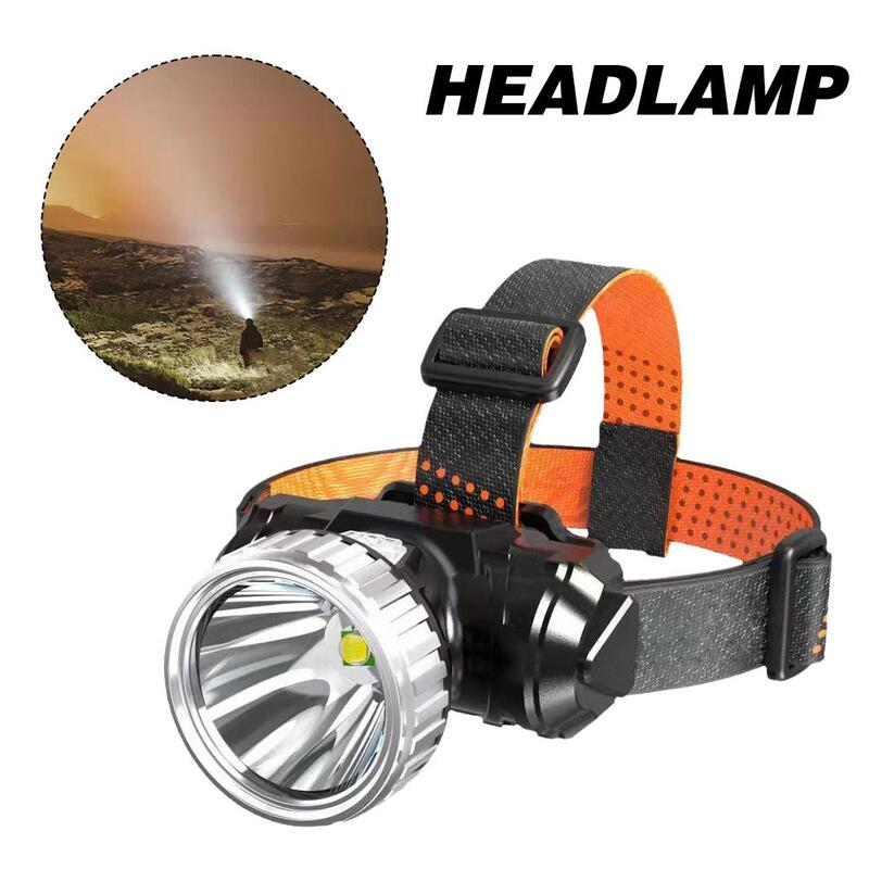 Lampe de poche montée sur la tête pour la pêche de nuit, la course en plein air, le camping, l'exploitation minière, le sauna aste par USB, la lumière de bain T25