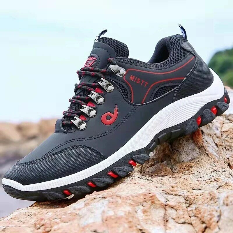 2023 New Men's 39-48 Large Outdoor Hiking Camping Running Jogging Shoes Waterproof Anti-slip Sports Shoes Mountaineering Shoes