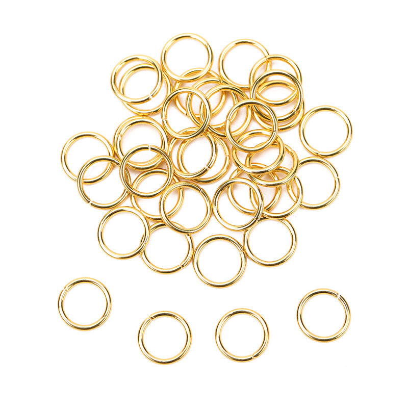 Anneaux ouverts en acier inoxydable pour sweat-shirts et diabétiques, connecteurs à anneaux fendus pour bracelet et collier, bijoux de bricolage, 3mm, 4mm, 5mm, 6mm, 7mm, 8mm, 10mm, 100 pièces