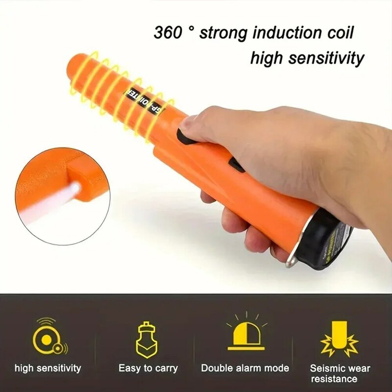 Handheld Metal Detector Pointer Gold Detector Professional waterproof head pinpointer for Coin Gold Digger Garden Detecting