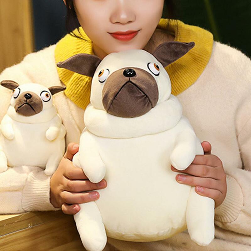 1 pz 15/30cm Lovely Fat Pug peluche kawaii seduto Pug cani giocattolo bambole di pezza cuscino per bambini bambini regalo di compleanno bambole