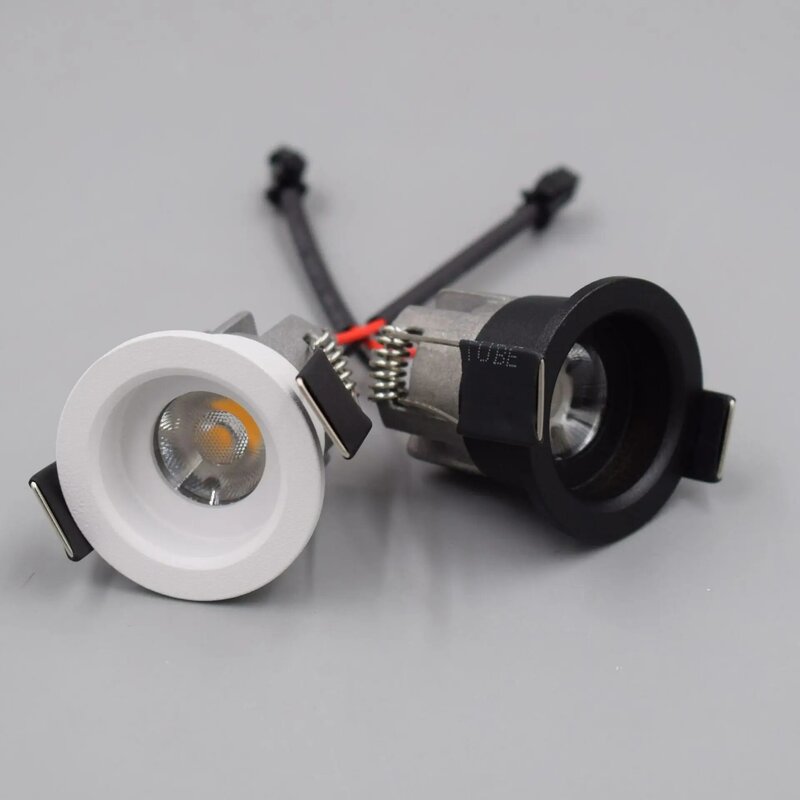 3W 5W Cob Led Downlight Minikast Llight Cut Maat 30Mm Spot Lamp 110V 220V Wit Rond Lichaam Inclusief Led Driver