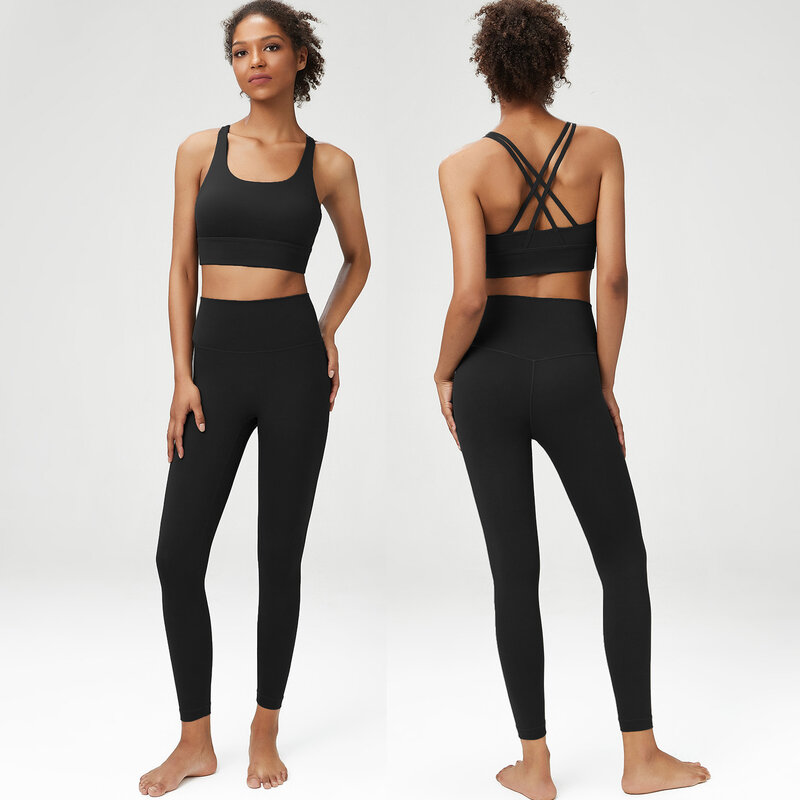 Traje de Yoga clásico de ocio para mujer, traje de Fitness deportivo de talla grande, nuevo