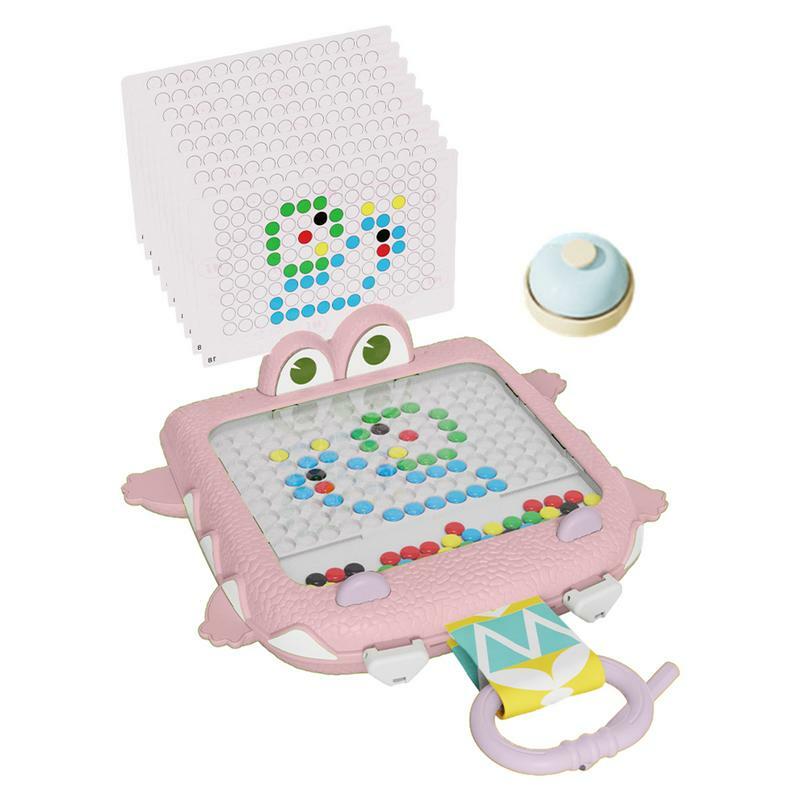 Magnetyczna tablica do pisania dziecięcy krokodyl tablica do rysowania długopis trzymający szkoleniową zabawkę Montessori do podróży do szkoły domowej i