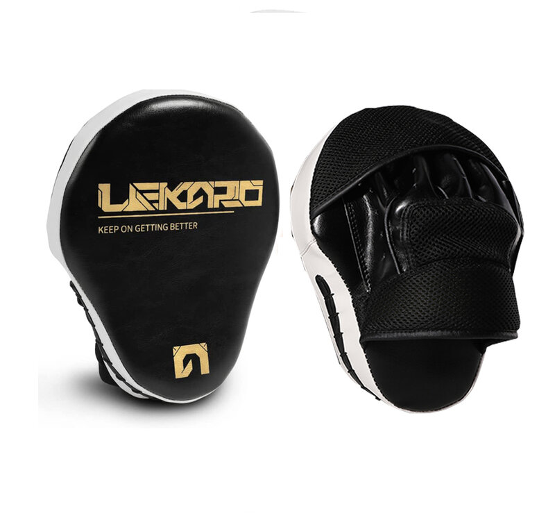 1 pz PU Leather 5-finger Hand Target Boxing Muay Thai Hand Target Sanda Training addensato deflettore curvo resistente ai terremoti