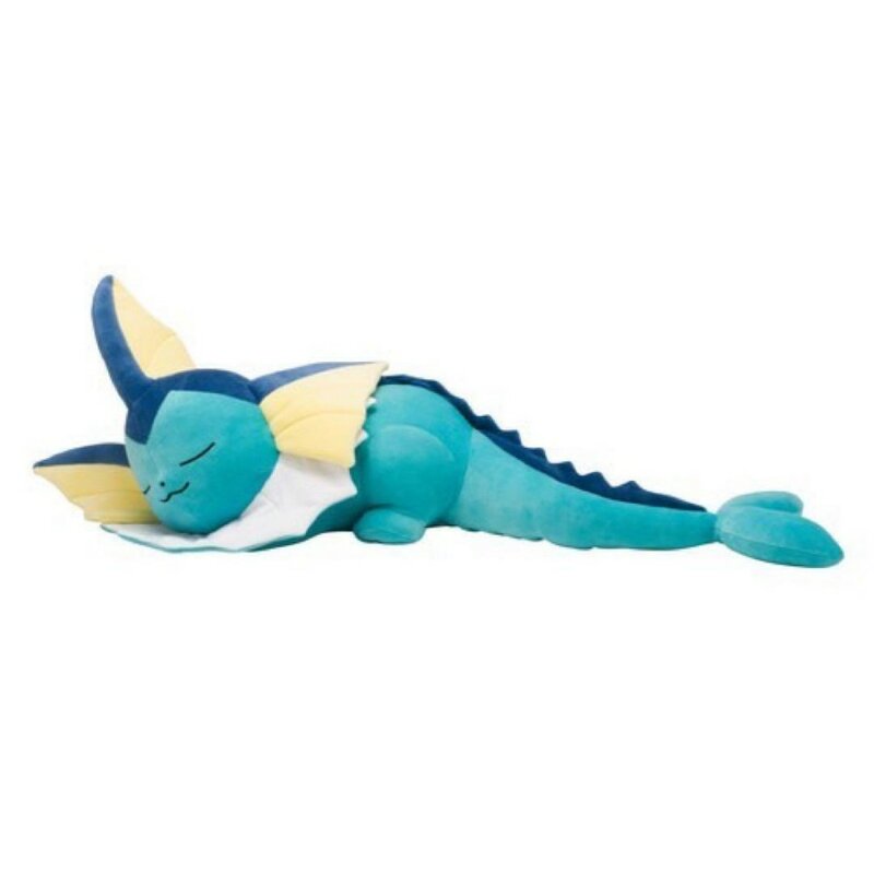 Pokemon Plush Stuffed Toy para Crianças, Boneca Eeveelution, Boneca Big Sleep Vaporeon, Presente de Natal, Original
