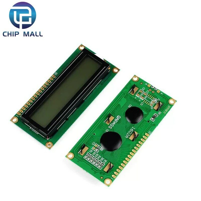 LCD1602 modul LCD 1602 layar biru/kuning hijau 16x2 karakter tampilan LCD PCF8574T PCF8574 IIC I2C Antarmuka 5V UNTUK Arduino