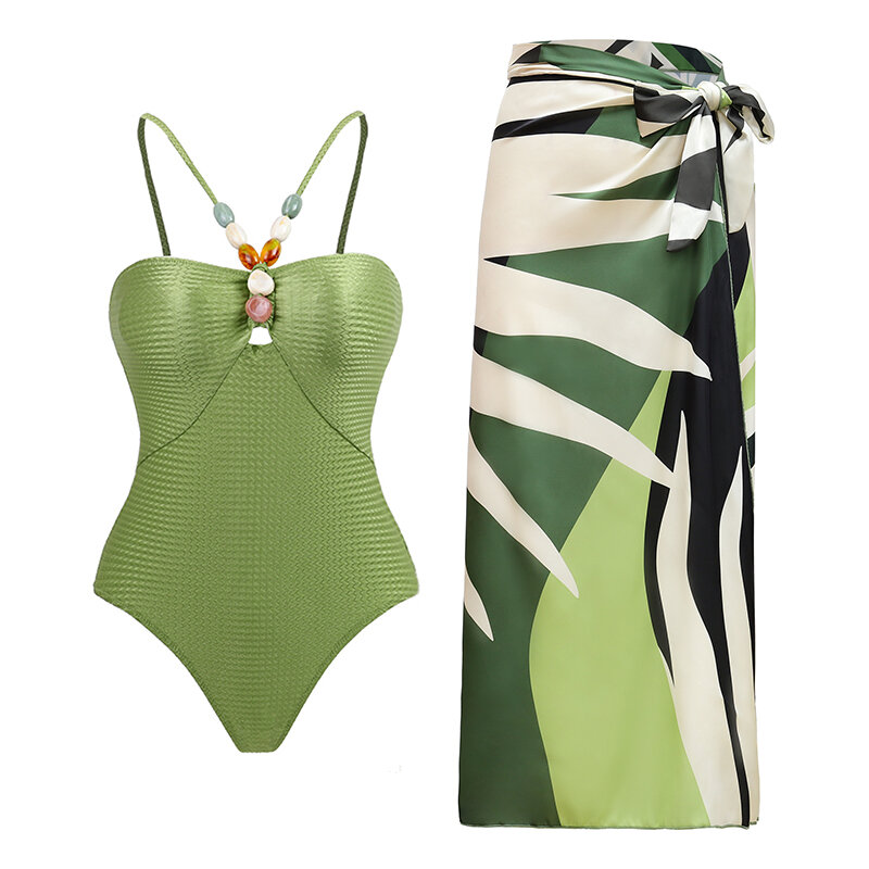Zafuaz-مثير قطعة واحدة ملابس السباحة مع طباعة الرجعية للنساء ، قطعتين ملابس السباحة ، فستان الشاطئ ، monokini ، النمط البرازيلي ، جديد ، 2023