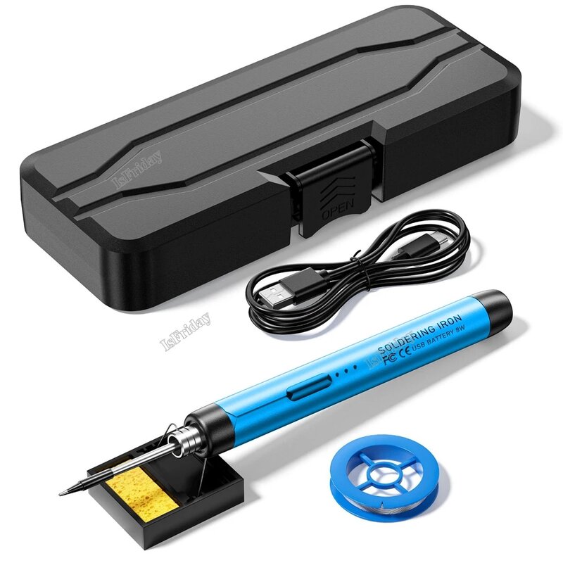 Портативный Электрический паяльник с USB, 5 В, 800 мАч, 450 ℃