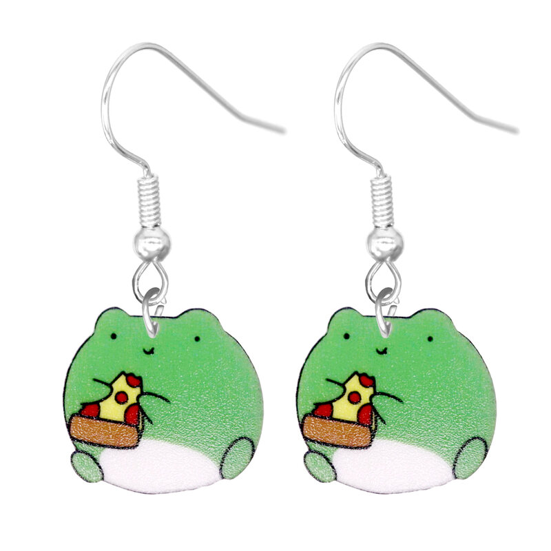 Cute Cartoon Rabbit Frog Dinosaur Design Dangle Earrings PartyStyle Adorable Funny Female Ear Ornament