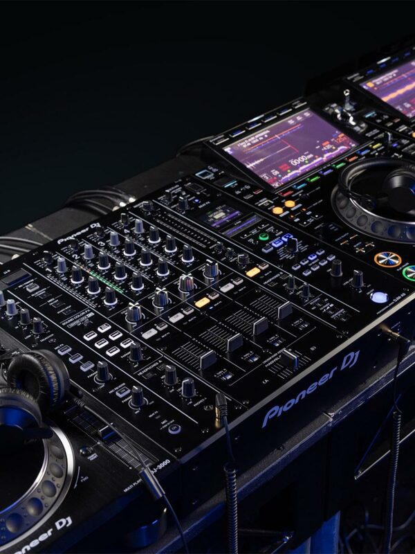 Djma9 4 saluran pemutar dj, kartu suara tanam DJM-A9 mixer khusus bar pemutar dj