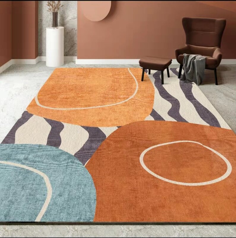 Modern minimalist bedroom carpet creates a simple and elegant living environment