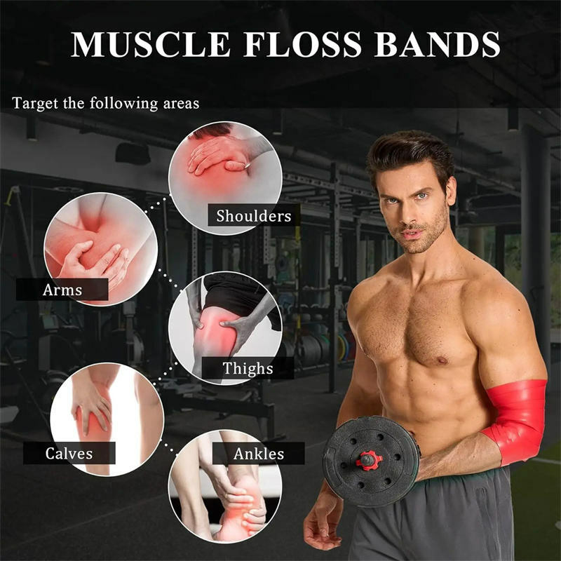 Latex Compression Muscle Floss Bands For Mobility Recovery Flossing Bands Mobility & Recovery Bands - for Improving Movement