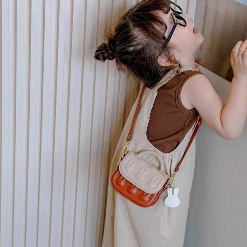Mini Crossbody Bag for Kids, Handheld Small Square Bags, cor de contraste, forma de biscoito, popular, bonito, bonito, novo, primavera, verão, 2023