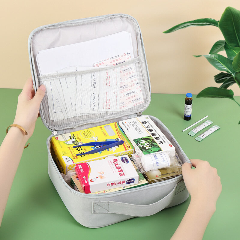 Startseite First Aid Kit Große Kapazität Medizin Lagerung Tasche Tragbare Reise Medizin Box Überleben Tasche Notfall Tasche für Auto Camping
