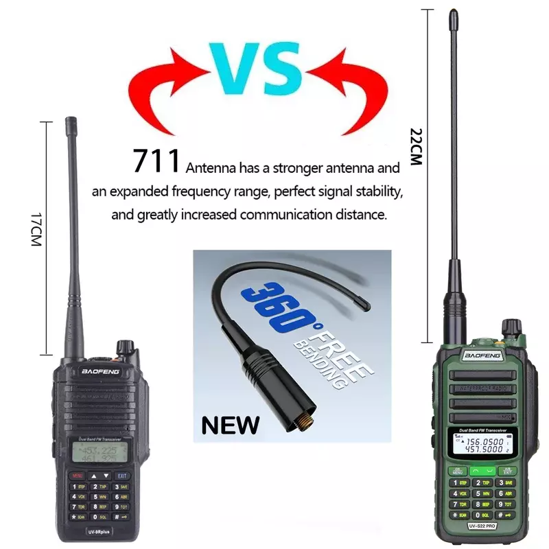 Baofeng UV S22 Pro v2 10W IP68 walkie talkie Waterproof high power CB Ham long range uv68 portable two way radio UV-S22 hunting