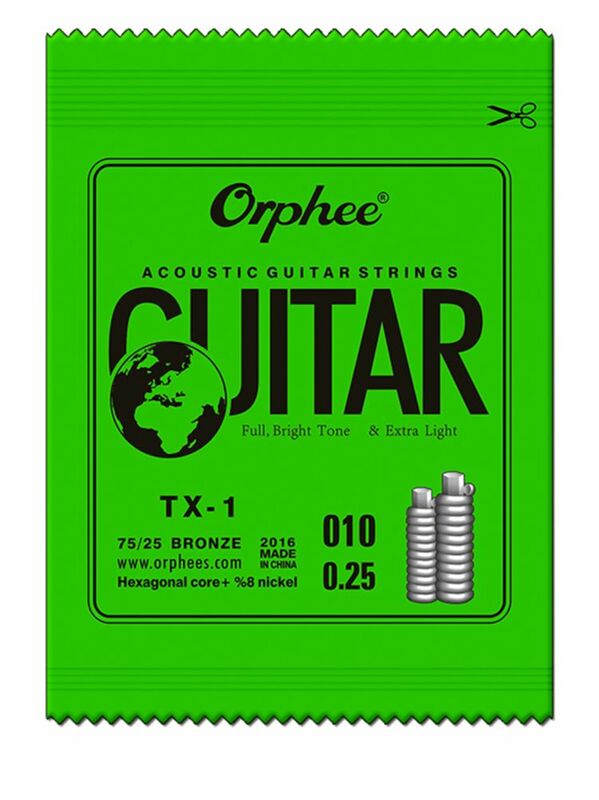 Orphee-Juego de cuerdas de guitarra eléctrica de Metal, Serie RX, acero al carbono Hexagonal, 6 cuerdas para guitarra eléctrica