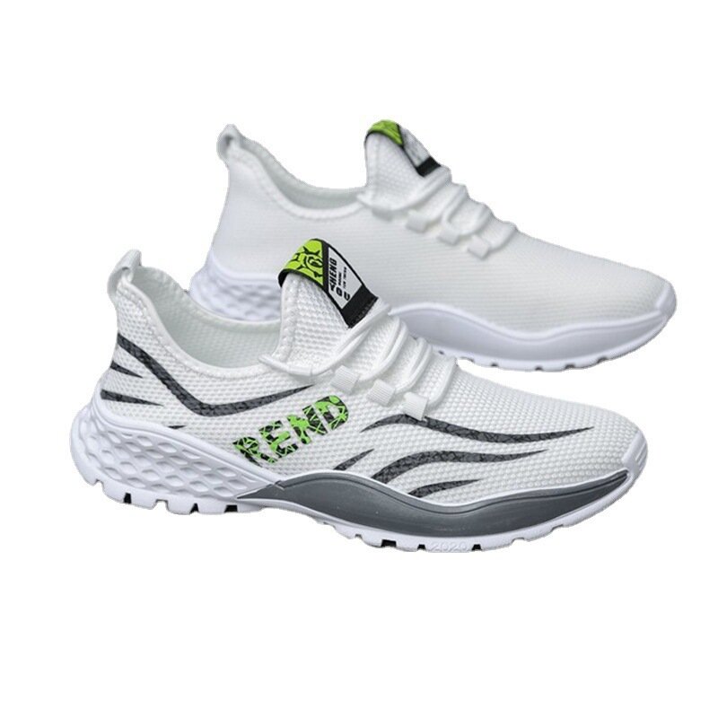 Новинка, дышащая обувь для мужчин, Повседневная сетчатая спортивная обувь, Корейская версия, трендовые повседневные спортивные кроссовки для бега, 2023