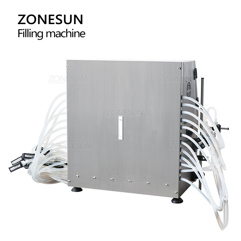ZONESUN – machine de remplissage de liquide ZS-DPYT12P, semi-automatique, 12 buses, pour jus, lait, eau, bouteilles, Production de cosmétiques