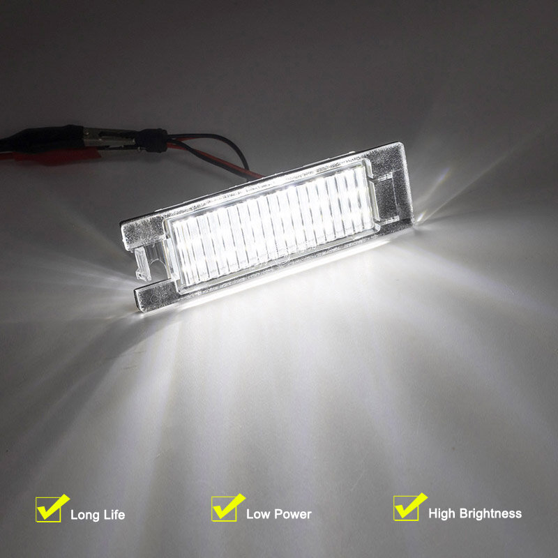 12V Wasserdichte LED Anzahl Platte Lampe Für Jeep Renegade 2015 2016 2017 2018 2019 2020 2021 Weiß Lizenz Platte licht Montage