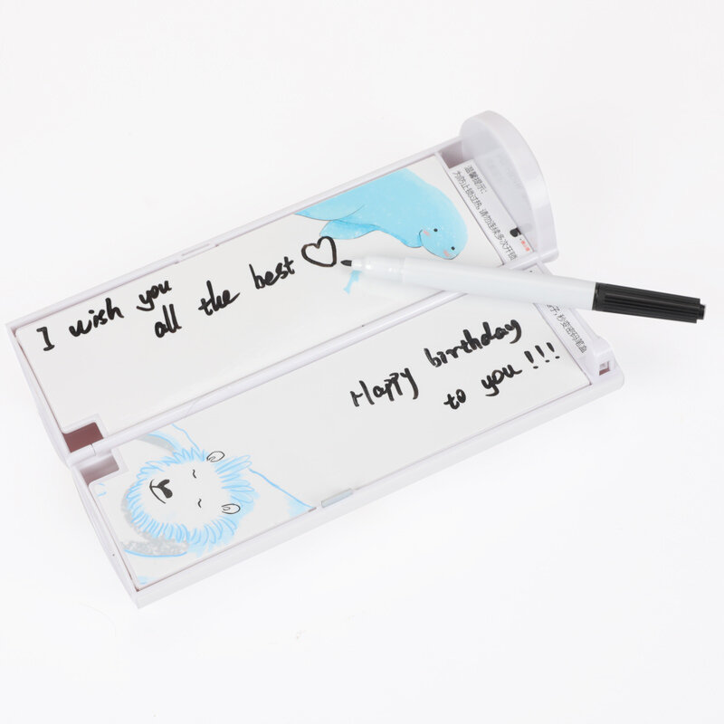 NBX 전자 잠금 코드 연필 케이스 암호 연필 케이스, 애니메이션 문구 퀵샌드 펜 상자 학교 용품 소년 소녀 선물