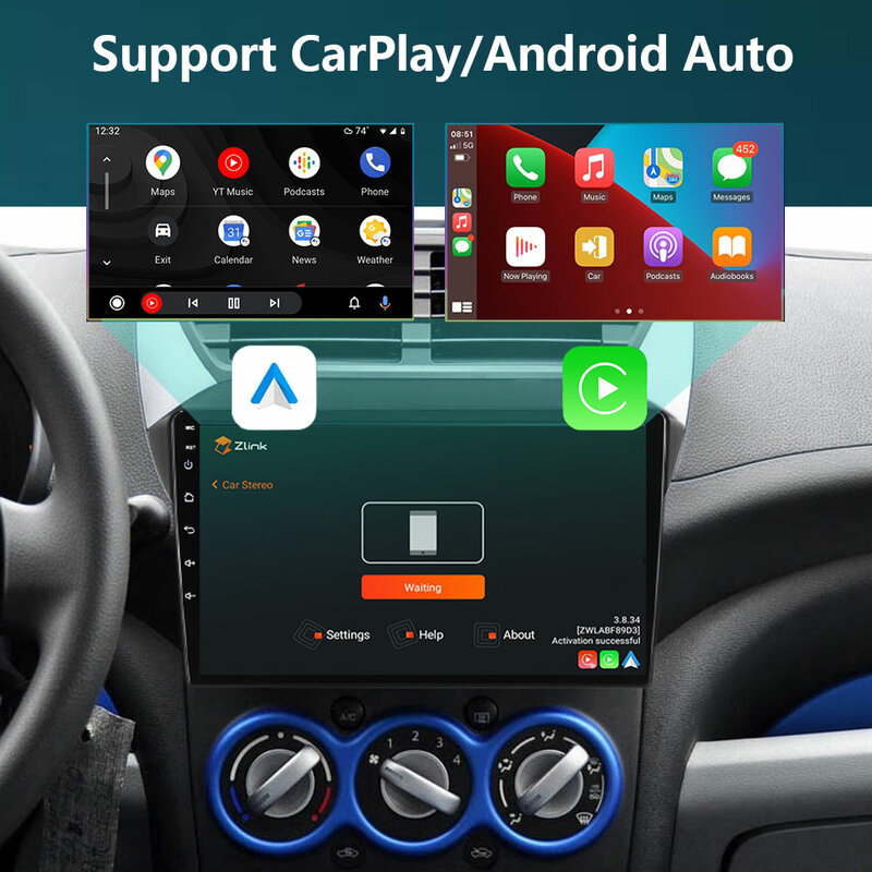 Android 12 2G + 32G Voor Suzuki Alto 2009 2010 2011 2012 2013 2014 2015 2016 Multimedia Stereo auto Dvd-speler Navigatie Gps Radio