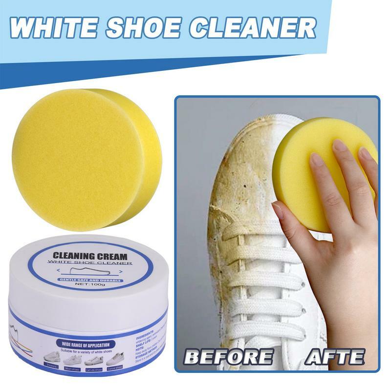 Kit de limpieza de zapatos para zapatillas, limpiador sin manchas de zapatos blancos, herramientas de limpieza del hogar para cuero y lona, uso diario
