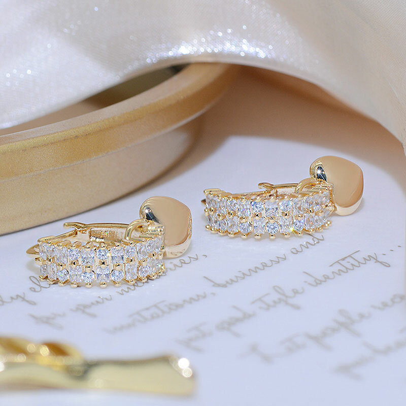 Boucles d'oreilles micro incrustées pour femmes, pendentif brillant romantique, tempérament fin, exquis, luxe, tendance de la mode, 2022