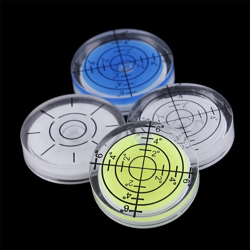Inclinomètre circulaire de précision, règle horizontale Bullseye, niveau à bulles, niveau de spiritueux, outils de mesure, 32mm