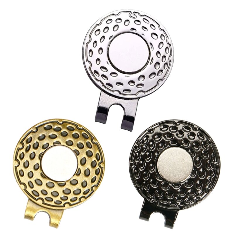 Magnetic Golf Hat Clips Golf-Ball Marker Holder Easy to Stick on and off 55KD