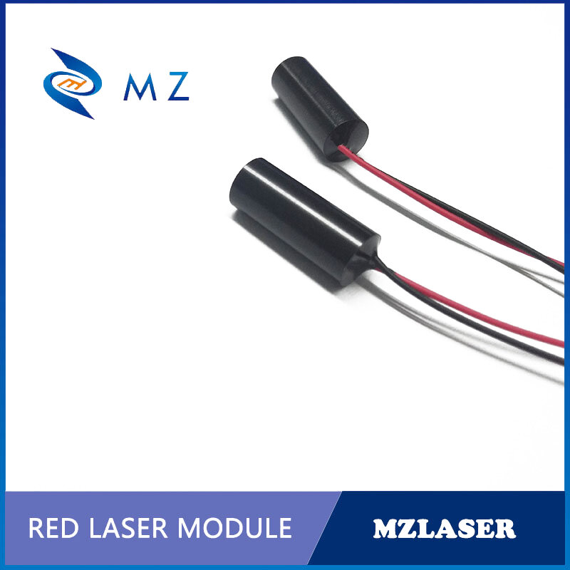 Modul Laser Titik Merah D8mm 635nm 5Mw Lensa Kaca Kualitas Tinggi Tipe Drive APC Model Sirkuit CW Kelas Industri
