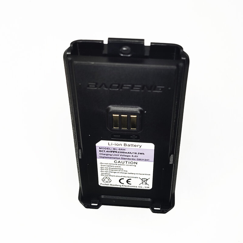 Baofeng-Batería de walkie-talkie UV 5RH, cargador tipo C mejorado para 5RH 5RM Baofeng K5 plus, transceptor Ham, Radio bidireccional, 2500mAh