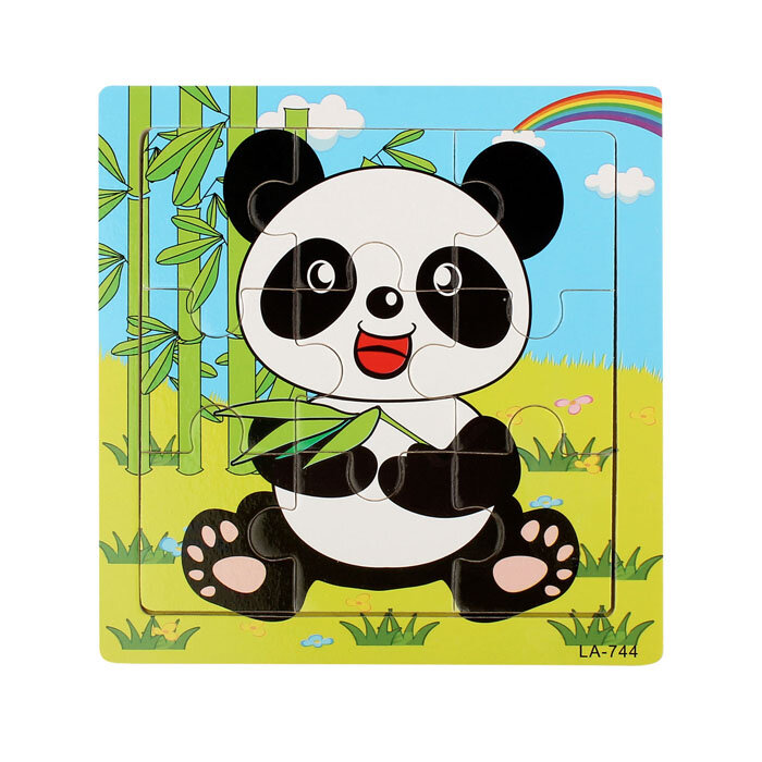 Wooden Panda Puzzle Educational Developmental Baby Kids Training Toy Puzzle Kids Baby Educational Toy игрушки для детей Juguetes