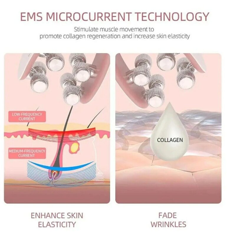 EMS mikro-prądowy wałek do masażu do wyszczuplania twarzy urządzenie do podnoszenia twarzy v-face podwójny podbródek przyrząd kosmetyczny przyrząd kosmetyczny