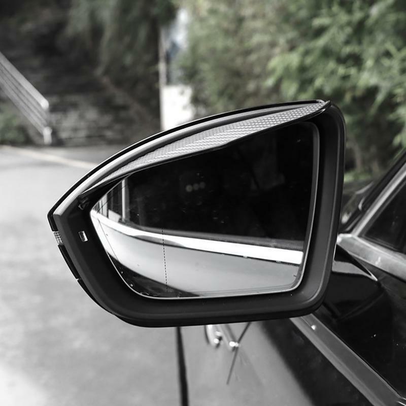 2pcs Carbon Fiber Car Rear View Mirror Rain Visor Smoke Guard Universal  Rear Mirror Rain Eyebrow For Auto SUV Truck Car Parts