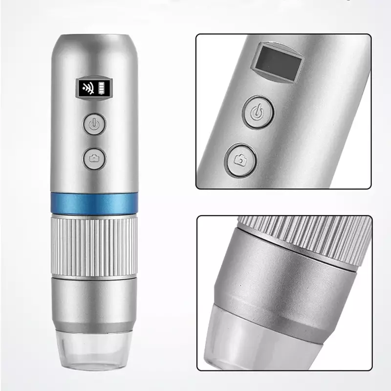 TKDMR-Microscope électronique numérique professionnel pour enfants, n'aime 1000X, WiFi, HD portable, USB, 8 LED, téléphone portable, PC, soudure de pièces de monnaie