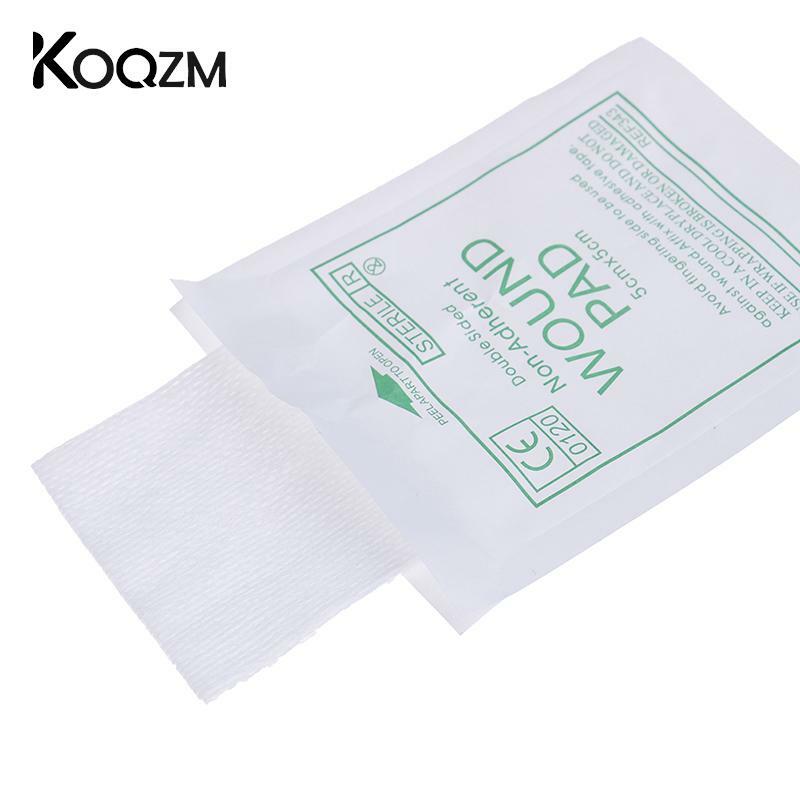 New 50 Pcs Gauze Pad First Aid Kit Waterproof Wound Dressing Sterile Medical Gauze Pad Wound Care Supplies
