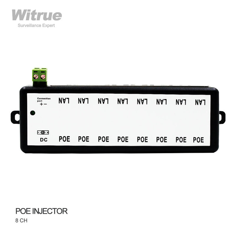 Witrue POE Injector 4 Cổng 8 Cổng POE Bộ Chia Cho Camera Quan Sát Mạng Camera POE Nguồn Qua IEEE802.3af