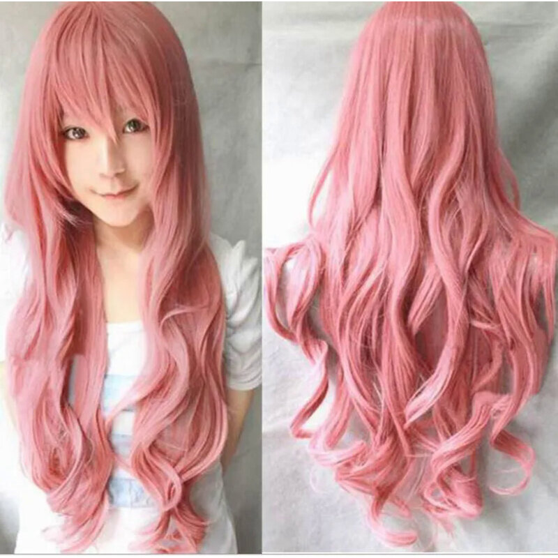 2017 Lolita dreamlike long Rhapsody lovely Pink wave cosplay hair wig