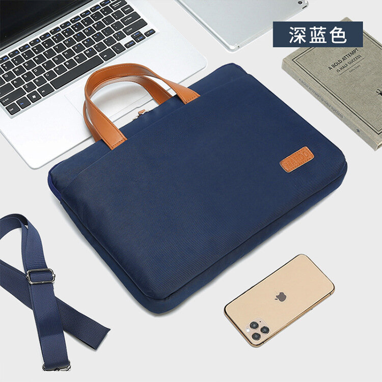 กระเป๋ากระเป๋าแล็ปท็อปกันกระแทกขนาด15.6นิ้วเคสป้องกันสำหรับคอมพิวเตอร์โน้ตบุ๊คกระเป๋ามีที่จับบางและมีสไตล์ทนทาน
