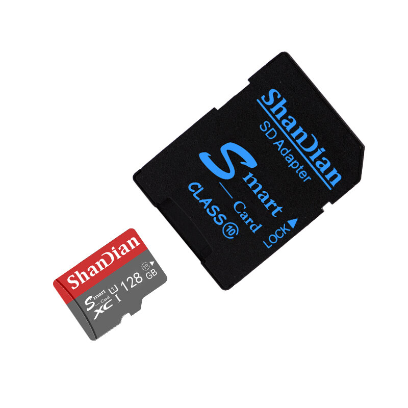 Cartão de Memória de Alta Velocidade para Smartphone e Câmera, Mini Cartão SD, TF Flash Card, Original, 4GB, 8GB, 16GB, 32GB, 64GB, 128GB, 256GB