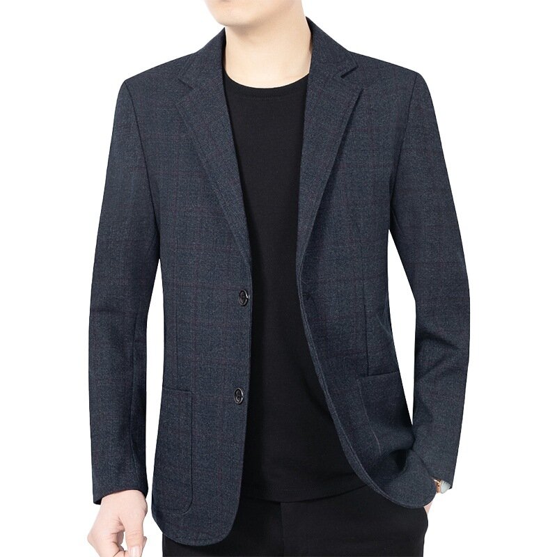 용수철 남성 캐주얼 블레이저 정장 재킷, 한국 디자인 정장 코트, 가을 비즈니스 슬림핏 블레이저, 남성 의류, 신제품