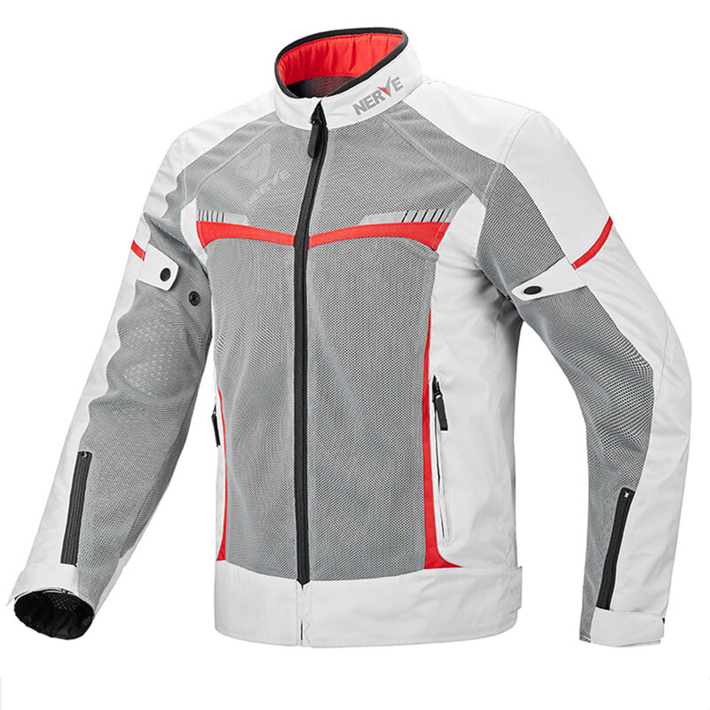 Summertime Motorcycle Mesh Jacket Absorb Sweat Knight Clothing Non-slip Men Motorcycle Jacket Outerwear Fall Prevention
