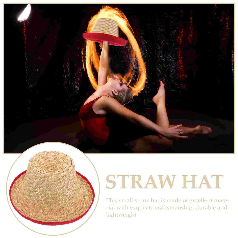 Halloween Acrobatic Straw Outfit Pirate Costume Grass Cotton Sunshade Hat
