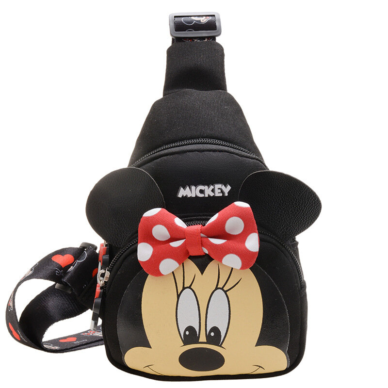 Disney Mickey 2023 New Children's Pocket Cartoon Cute Boys and Girls Chest Bag Large Capacity Luxury Brand Fashion Messenger Bag